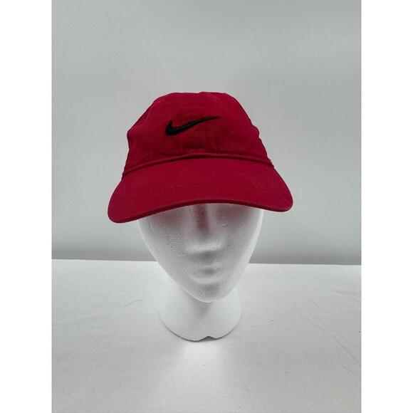 Nike Red Adjustable Strap Child Baseball Cap With Logo 100%‎ Cotton Type - Picture 1 of 5